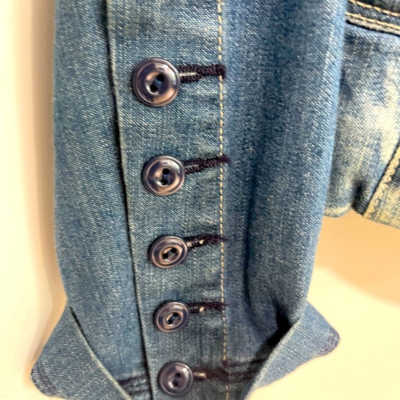 7 FOR ALL MANKIND Jean jacket blazer medium wash - Picture 2 of 5